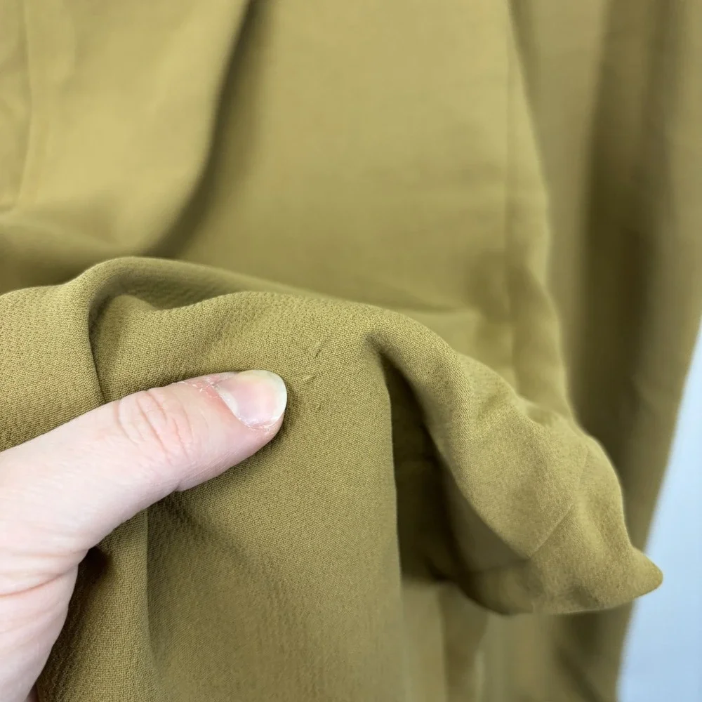 Aritzia Wilfred Gabriel Pant High Waisted Pleated Trousers Olive Green Size 2 - Picture 2 of 15